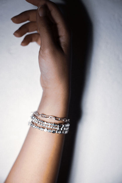 Sterling silver mantra and affirmation stacking word , friendship and message bracelets